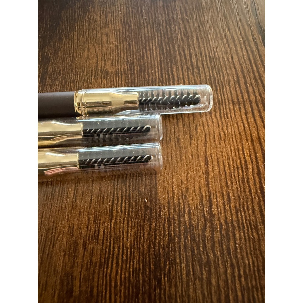 Belle Beauty How You Brow Waterproof Brow Pencil Dark Brown Set of 3 Spoolie Tip - Picture 4 of 4
